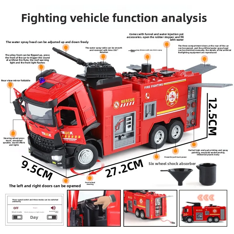 1:30 Scale Fire Rescue Truck Model 4 1:30 Scale Fire Rescue Truck Model - Image 4