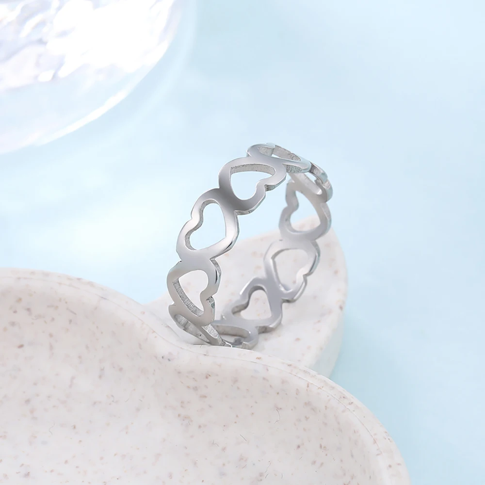 Heart-Shaped Gold Ring for Women 2 Heart-Shaped Gold Ring for Women - Image 2