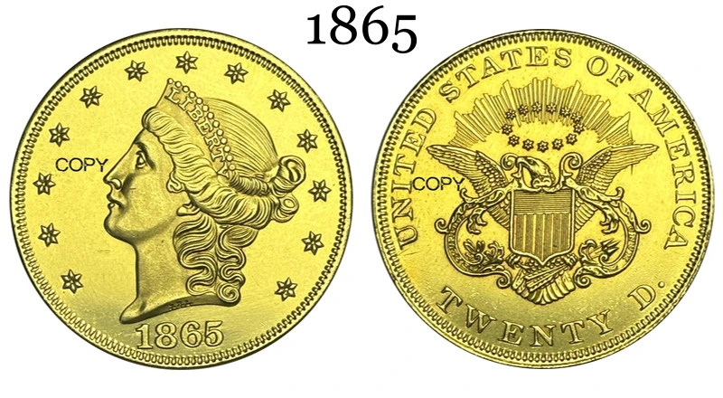 1860s Liberty Coin Replica Collection 10 1860s Liberty Coin Replica Collection - Image 10