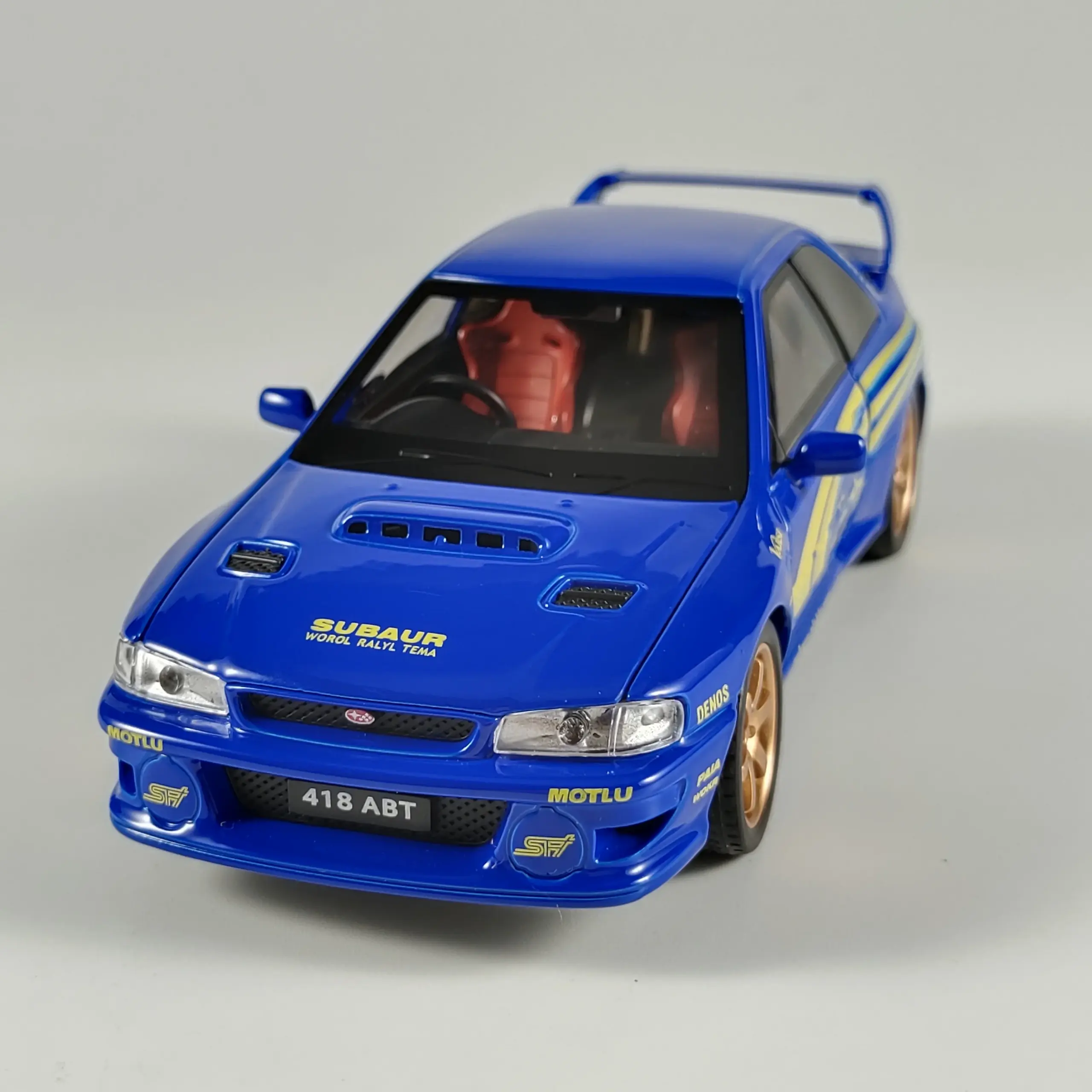 Blue Subaru Impreza WRX STI Model Car 1:32 Scale 1 Blue Subaru Impreza WRX STI Model Car 1:32 Scale