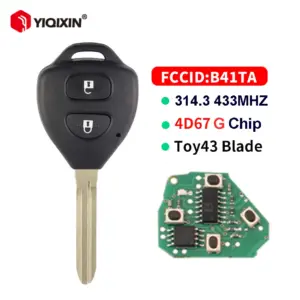 Toyota 2-Button Remote Car Key Replacement