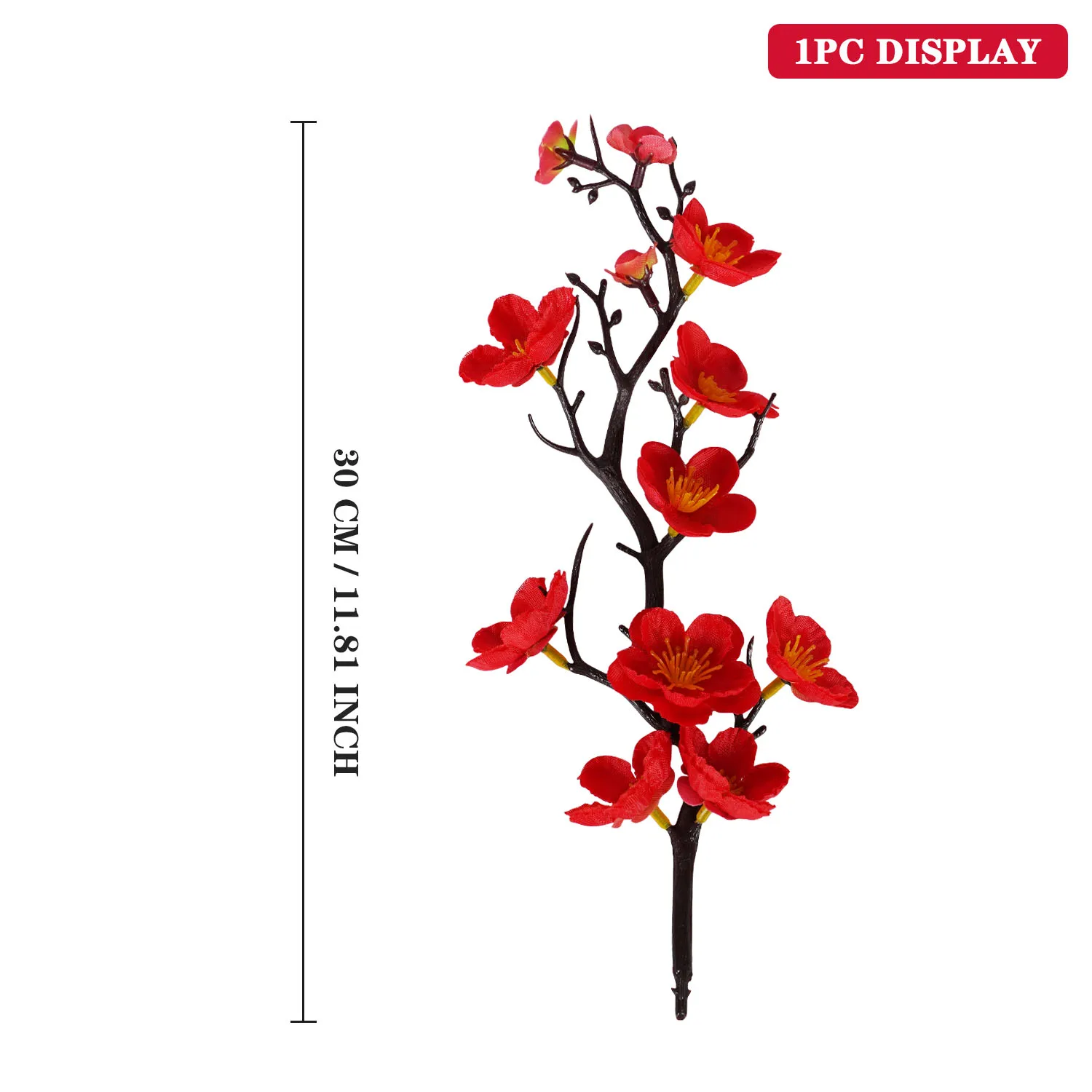 Artificial Plum Blossom Arrangement - 30cm Set 6 Artificial Plum Blossom Arrangement - 30cm Set - Image 6