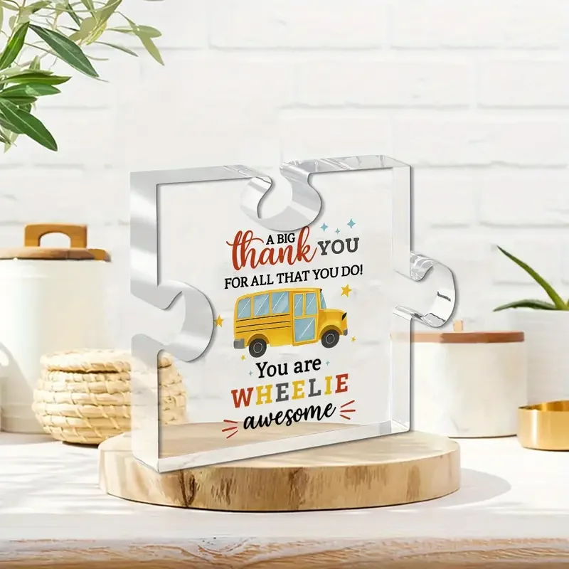 Colorful School Bus Appreciation Acrylic Ornament 4 Colorful School Bus Appreciation Acrylic Ornament - Image 4