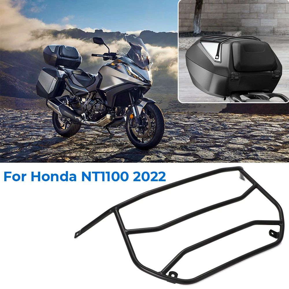 Black Rear Luggage Rack for Honda NT1100 2022 3 Black Rear Luggage Rack for Honda NT1100 2022 - Image 3