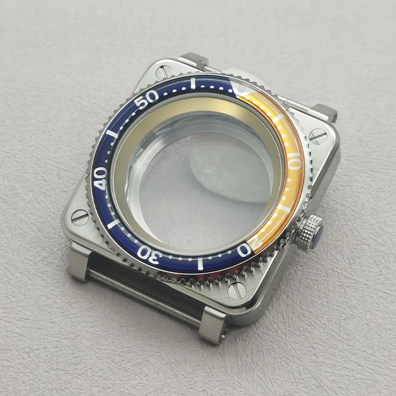 42mm Silver Pilot Watch Case for Automatic Movements 9 42mm Silver Pilot Watch Case for Automatic Movements - Image 9