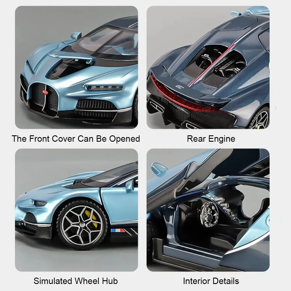 1:32 Alloy Bugatti Tourbillon Model 3 1:32 Alloy Bugatti Tourbillon Model - Image 3