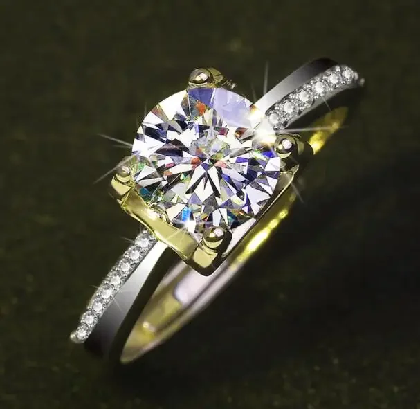 Platinum Wedding Ring with 1-Carat Moissanite 7 Platinum Wedding Ring with 1-Carat Moissanite - Image 7