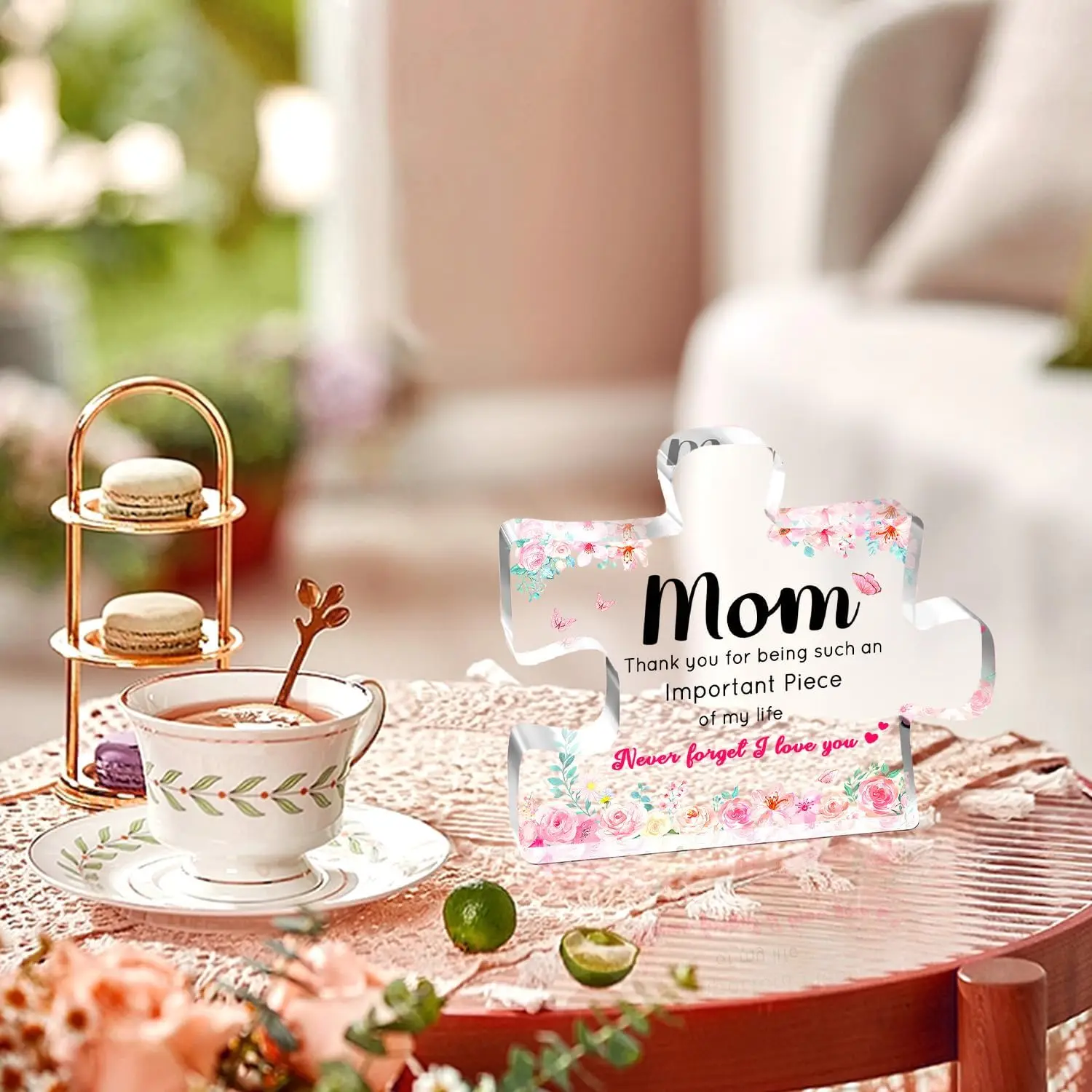 Mother’s Day Acrylic Gift Plaque with Floral Design 3 Mother’s Day Acrylic Gift Plaque with Floral Design - Image 3