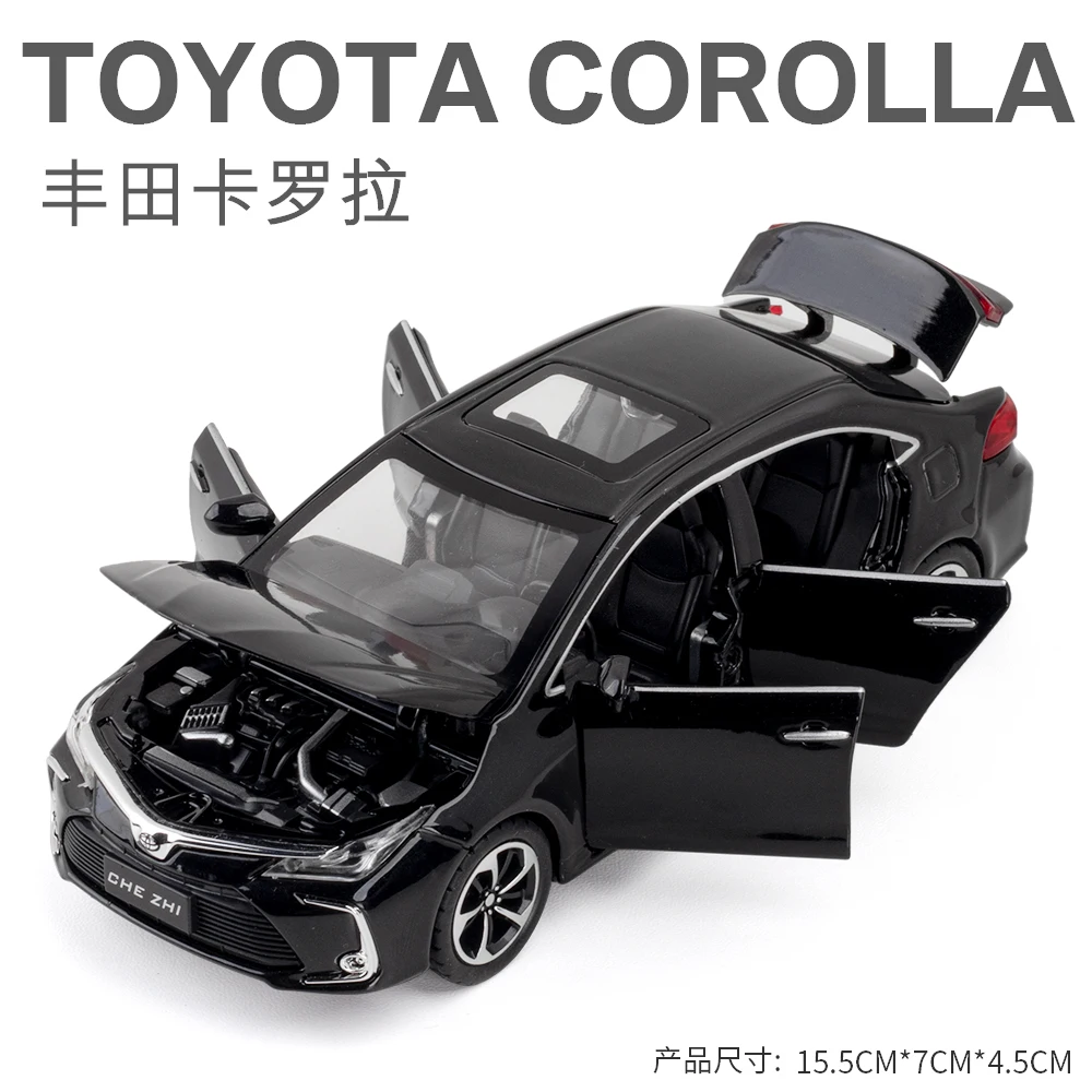 White 1:32 Scale Toyota Corolla Diecast Model 8 White 1:32 Scale Toyota Corolla Diecast Model - Image 8