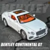 White Bentley Continental GT diecast model 1:24 scale