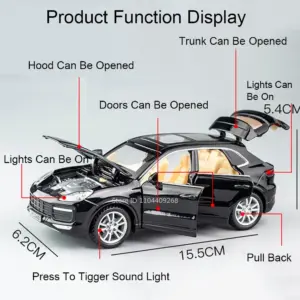 1:32 Scale Diecast Porsche Cayenne Turbo Model 11 Sc1a9f0c9a3024d20a69c8b62114fae48G