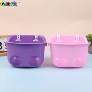 Doll Bike Basket in Pastel Pink and Purple 11 Sc1b108742280489c8b442c661bbad73cB