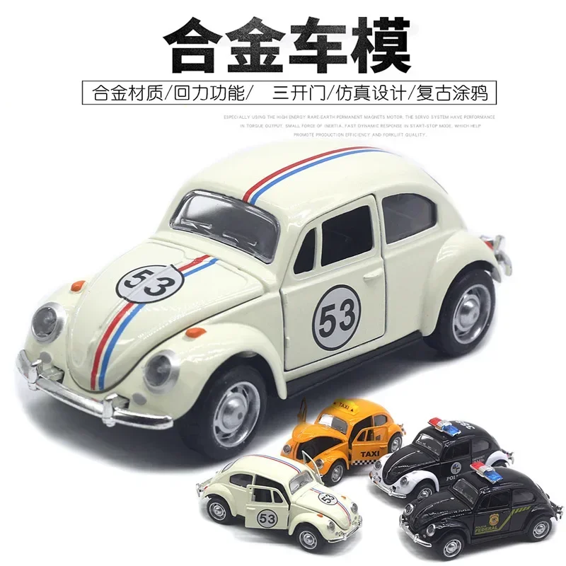 Vintage Volkswagen Beetle Diecast Model 1:32 Scale 3 Vintage Volkswagen Beetle Diecast Model 1:32 Scale - Image 3