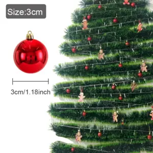 Colorful Christmas Ornament Set – 24 Pieces 12 Sc1d3cd394cdd44488611d405a6b2f091w