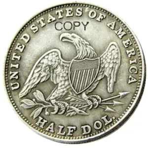 Vintage US Capped Bust Half Coin Replica 1838-1839 10 Sc1e675bb655d4445b312534dedb1bf09j