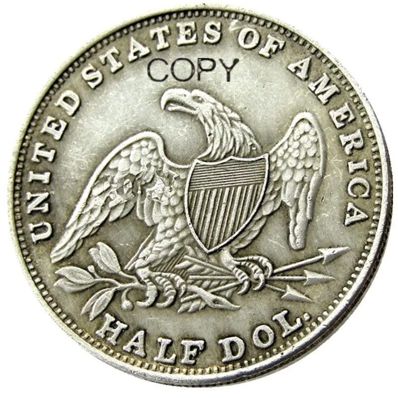 Vintage US Capped Bust Half Coin Replica 1838-1839 2 Vintage US Capped Bust Half Coin Replica 1838-1839 - Image 2