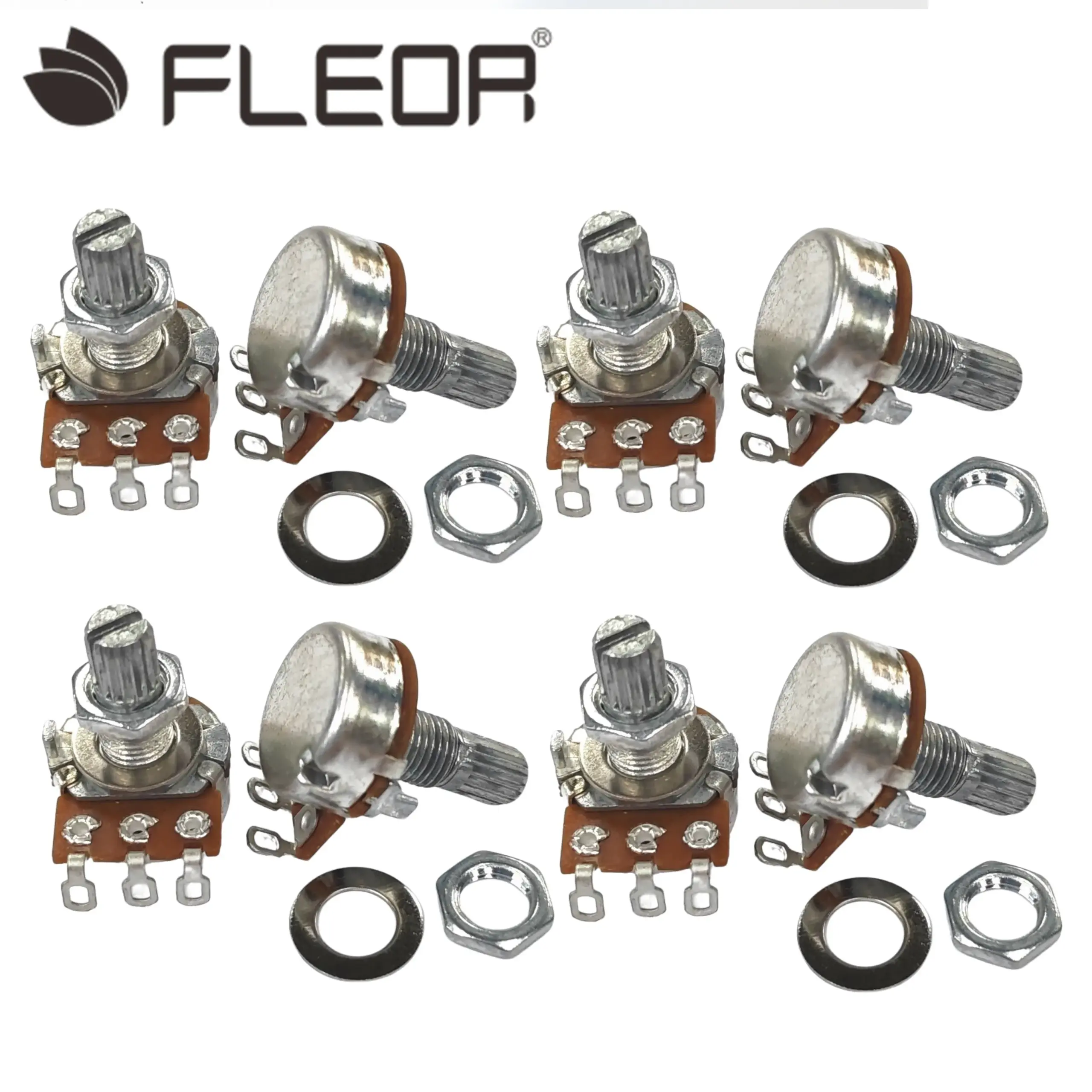 Premium 8-Piece Guitar Mini Potentiometer Set 1 Premium 8-Piece Guitar Mini Potentiometer Set