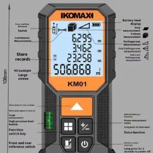 Xiaomi KOMAX Laser Rangefinder 60M Precision Tool 13 Sc21f73f8089f4b5b96ee2c5ab5d35b48c