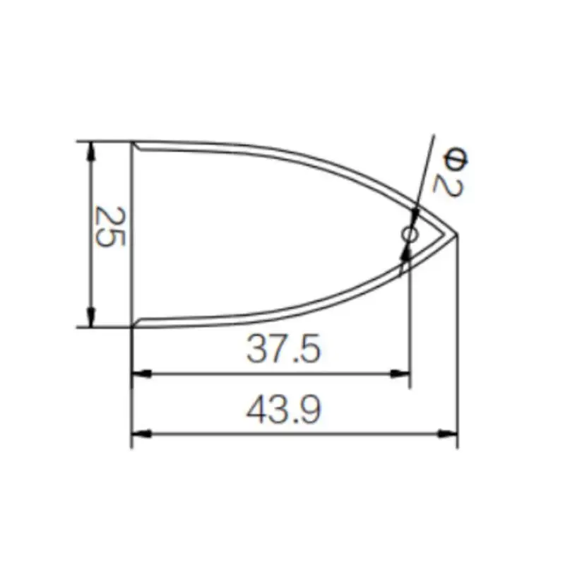 Aluminum Leaf-Shaped Truss Rod Cover Plate for Electric Guitars 2 Aluminum Leaf-Shaped Truss Rod Cover Plate for Electric Guitars - Image 2