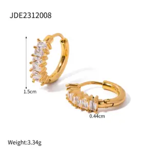 Waterproof Gold Steel Earrings for Sensitive Skin 16 Sc22765dca96d48a6a962996d4eea01daI