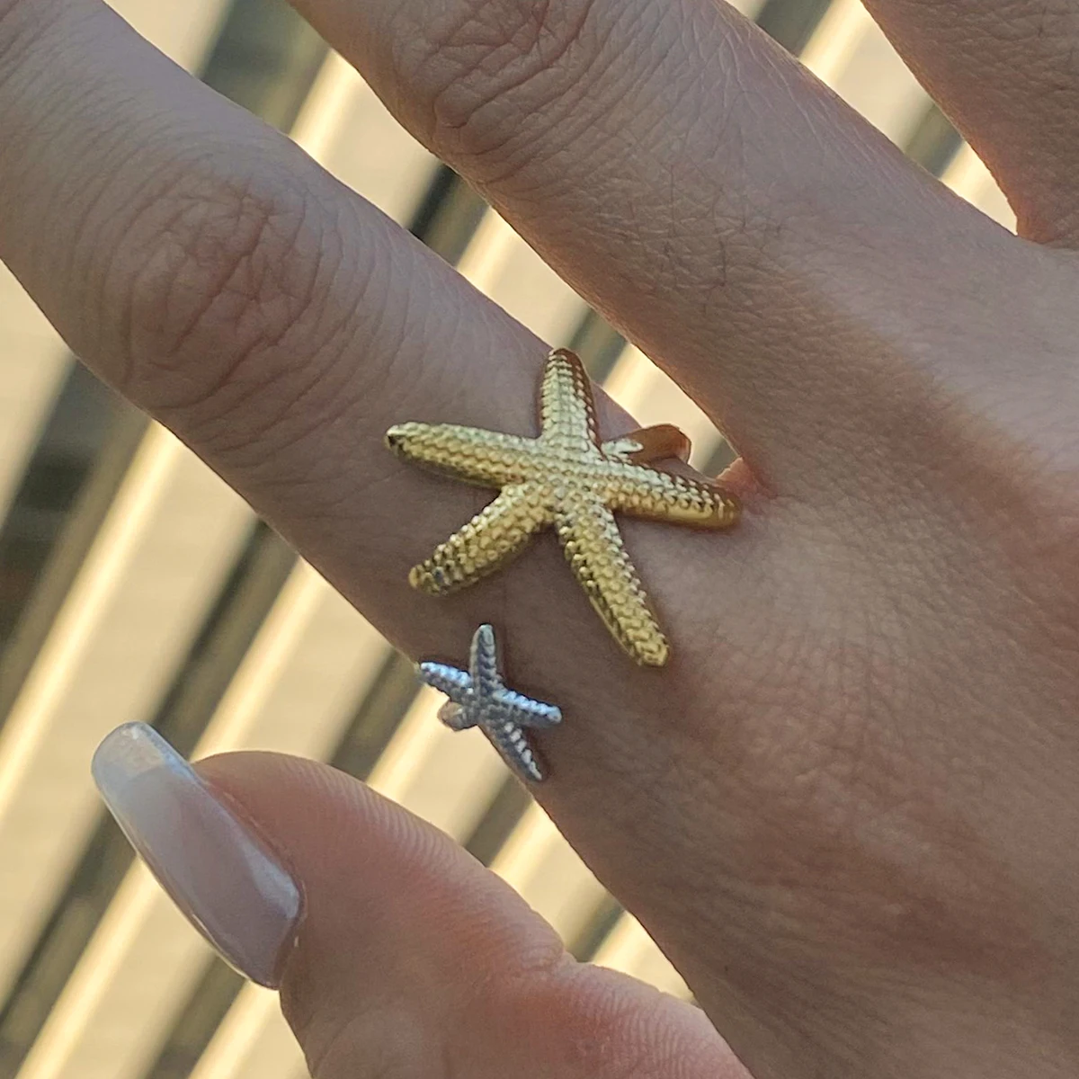 Stainless Steel Ocean Starfish Ring 4 Stainless Steel Ocean Starfish Ring - Image 4