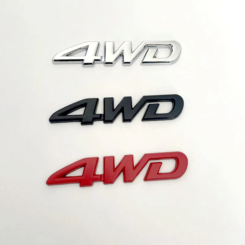 4WD Metal Emblem Badge for Vehicles 2 4WD Metal Emblem Badge for Vehicles - Image 2