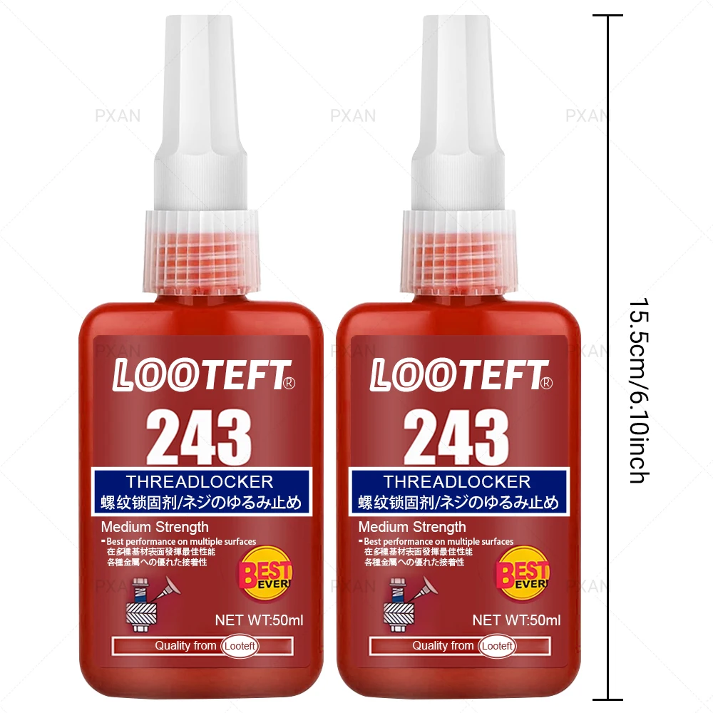 Red Metal Thread Locker for Fasteners 50ml 7 Red Metal Thread Locker for Fasteners 50ml - Image 7