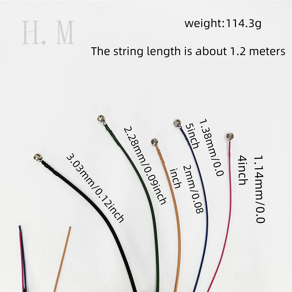 Colorful 5-String Electric Bass String Set 4 Colorful 5-String Electric Bass String Set - Image 4
