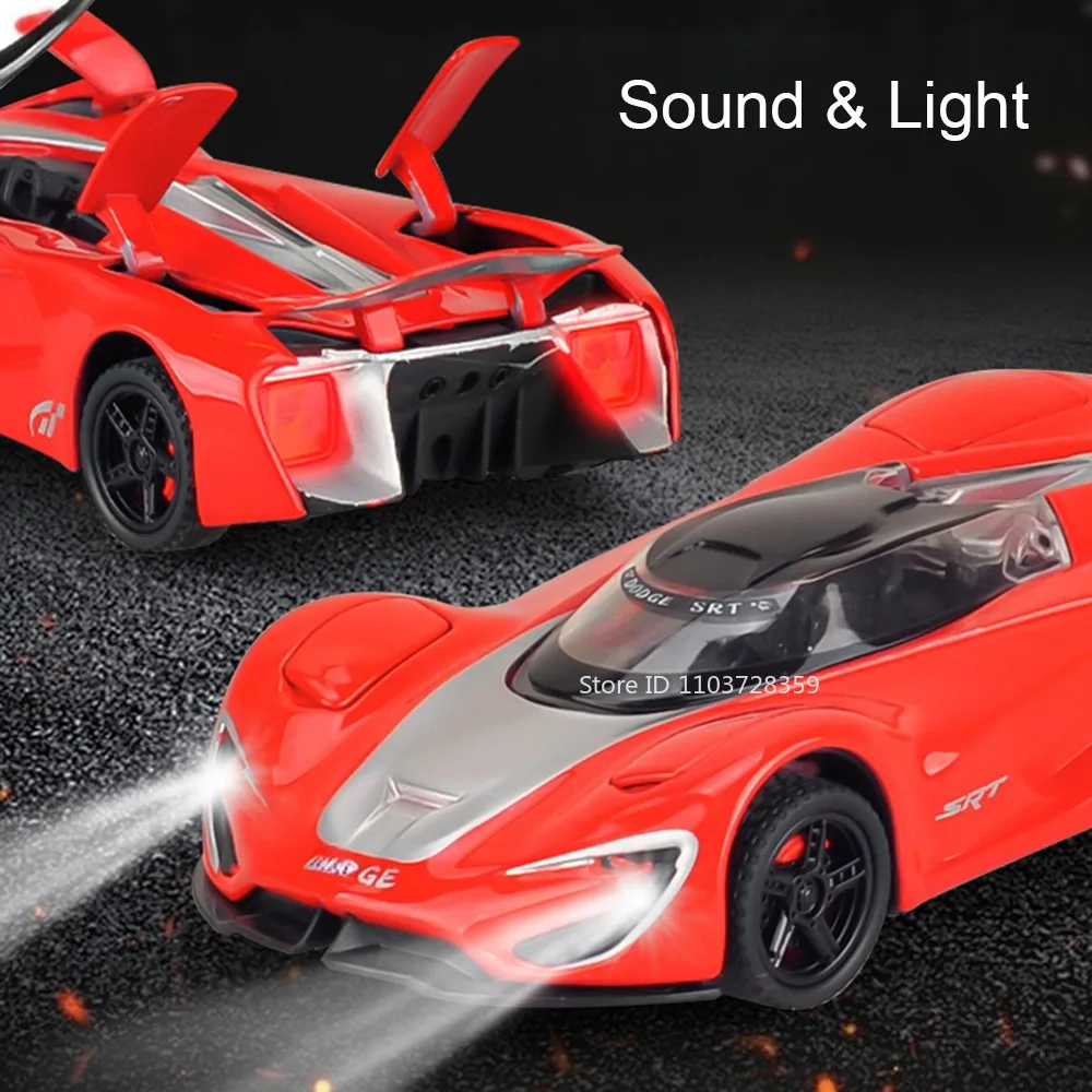 White 1:32 Scale Sports Car Diecast Model 3 White 1:32 Scale Sports Car Diecast Model - Image 3