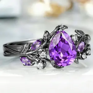 Elegant Zircon Bridal Ring Set in Silver or Gold 7 Sc31be1d5e66a4001a106e6fe90121ca16