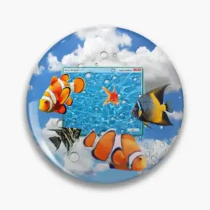 Vibrant Aquatic Fish Brooch in Multiple Sizes