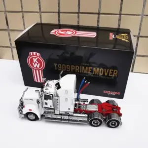 Vibrant Red Kenworth T909 Diecast Model 12 Sc385342be10f4e22ad8f371e46260e37W