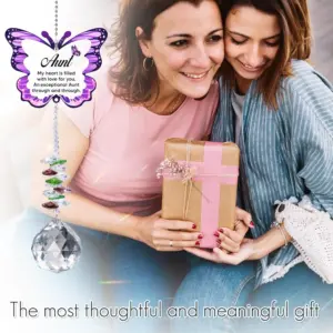 Elegant Purple Butterfly Crystal Suncatcher for Windows 10 Sc38e2e8a50a8434abf1ae4c3d3d08015Y