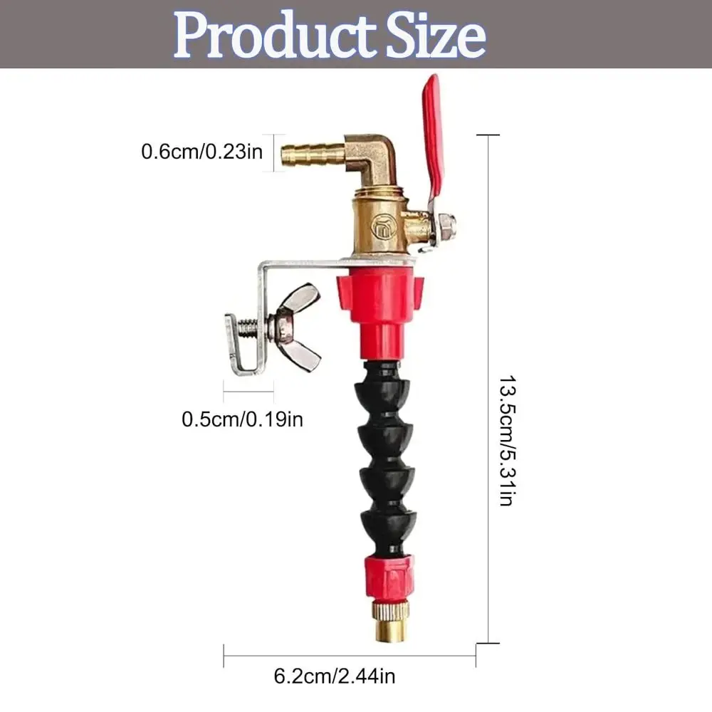 Universal Metal Coolant Misting Nozzle for Power Tools 6 Universal Metal Coolant Misting Nozzle for Power Tools - Image 6