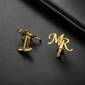 Personalized Men's Cufflinks in Stainless Steel 13 Sc3ac0af885ef4c43bde36de50666a1a9s