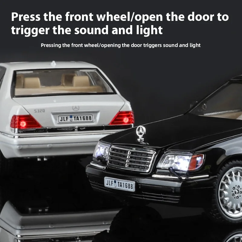 Mercedes-Benz W140 320SEL Diecast Model 1:24 Scale 3 Mercedes-Benz W140 320SEL Diecast Model 1:24 Scale - Image 3