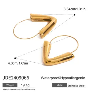 Stainless Steel Gold Triangular Earrings 11 Sc3b58bc052b34f148952bbdf24f28c44I