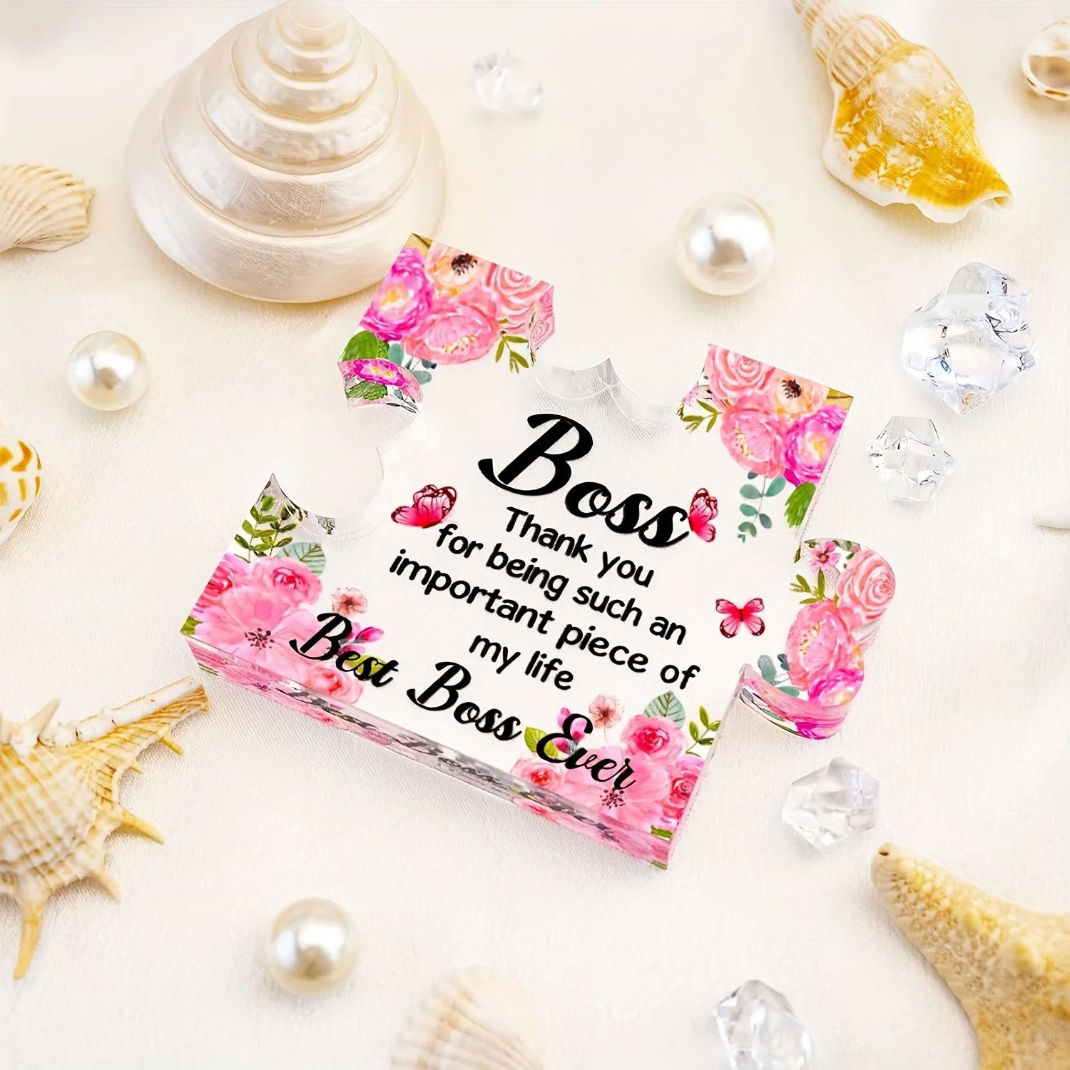 Elegant Floral Boss Lady Acrylic Gift 6 Elegant Floral Boss Lady Acrylic Gift - Image 6