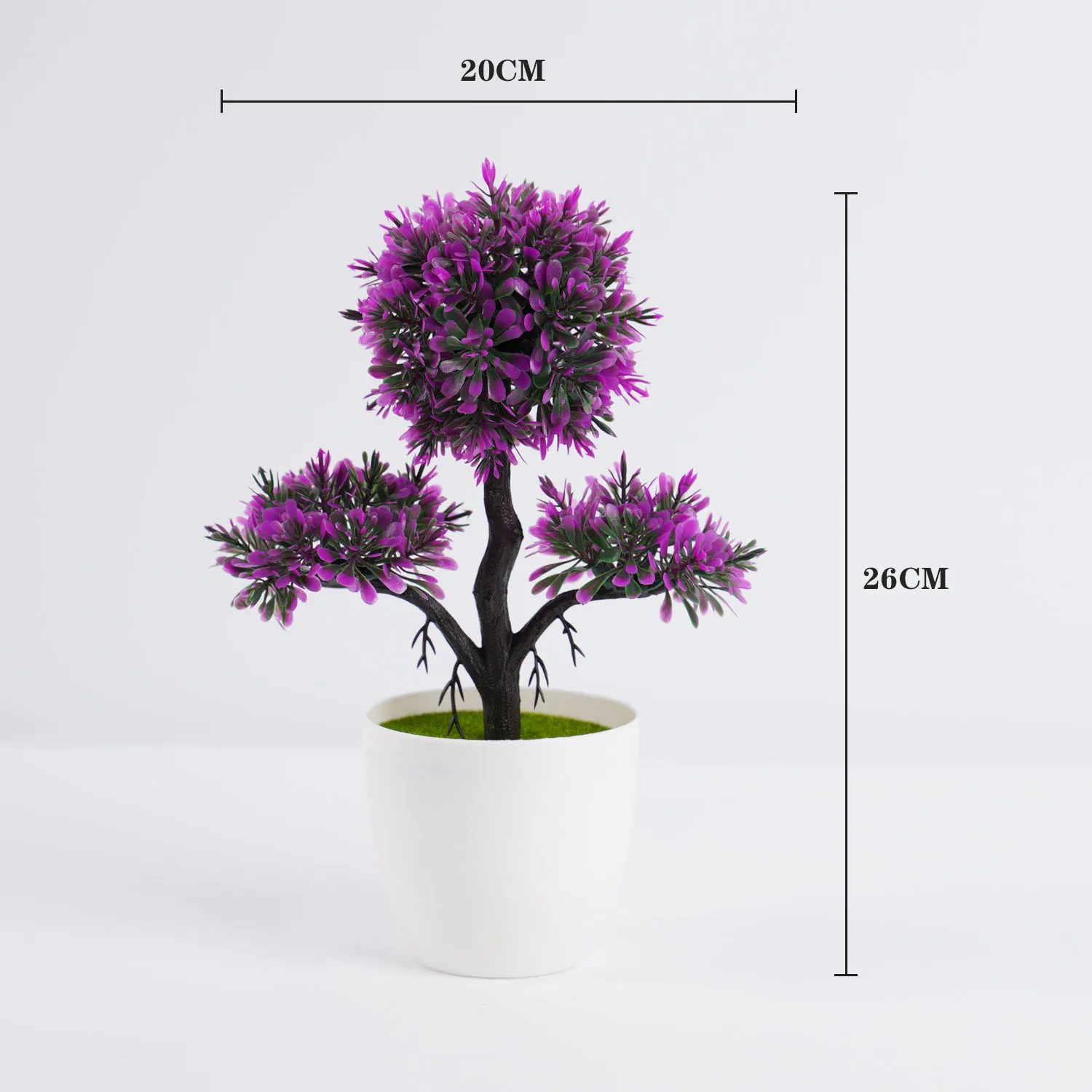 Artificial Bonsai Tree with Purple Flowers 5 Artificial Bonsai Tree with Purple Flowers - Image 5