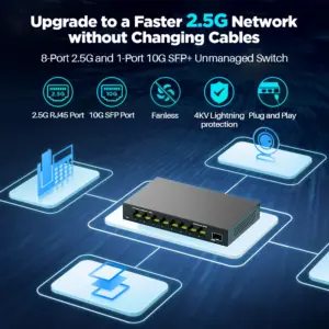 8-Port 2.5G Ethernet Switch with 10G SFP+ Port 8 Sc3f14d587f494c318f9254ed002caae1c