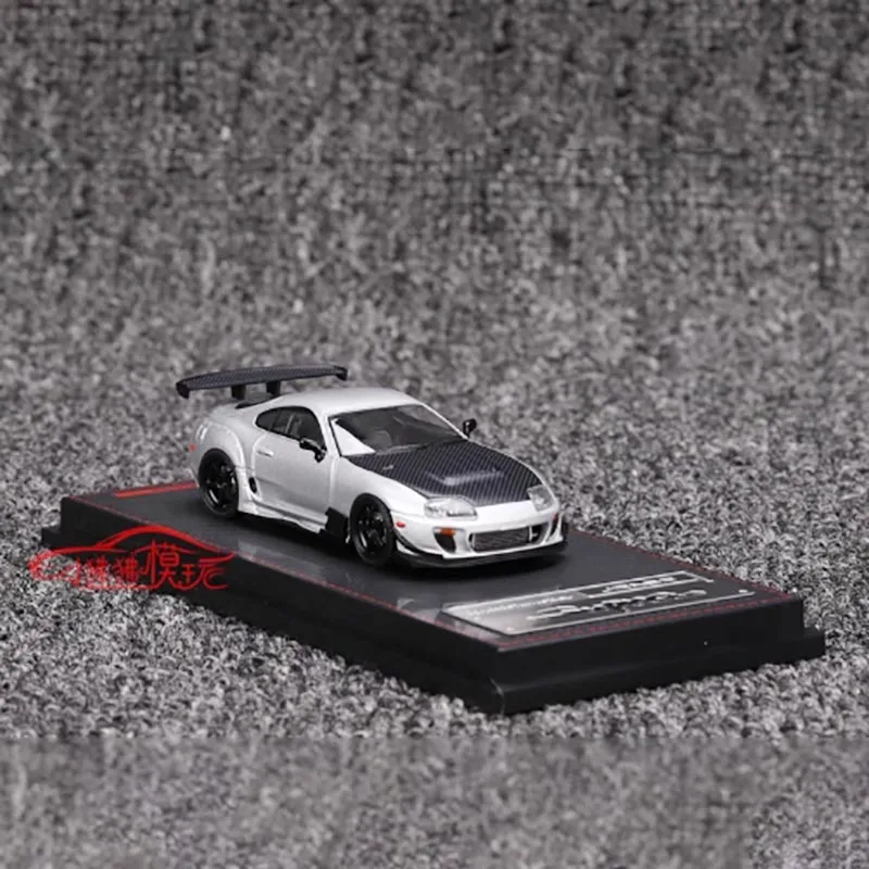 Silver Toyota Supra JZA80 RZ 1/64 Scale Model 4 Silver Toyota Supra JZA80 RZ 1/64 Scale Model - Image 4