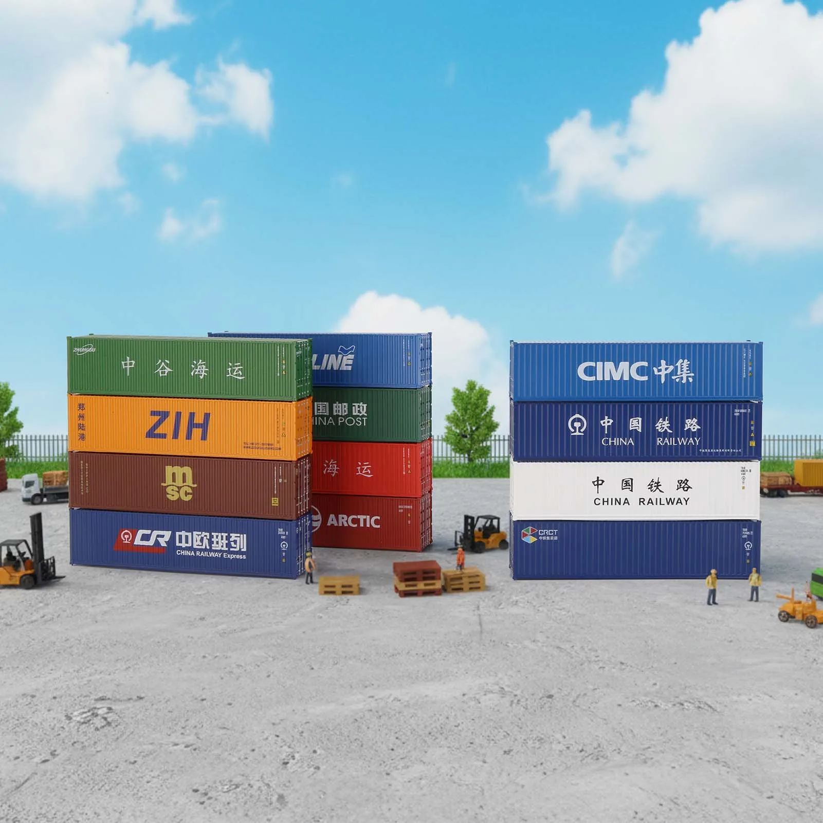 40ft N Scale Shipping Container with Logos 6 40ft N Scale Shipping Container with Logos - Image 6