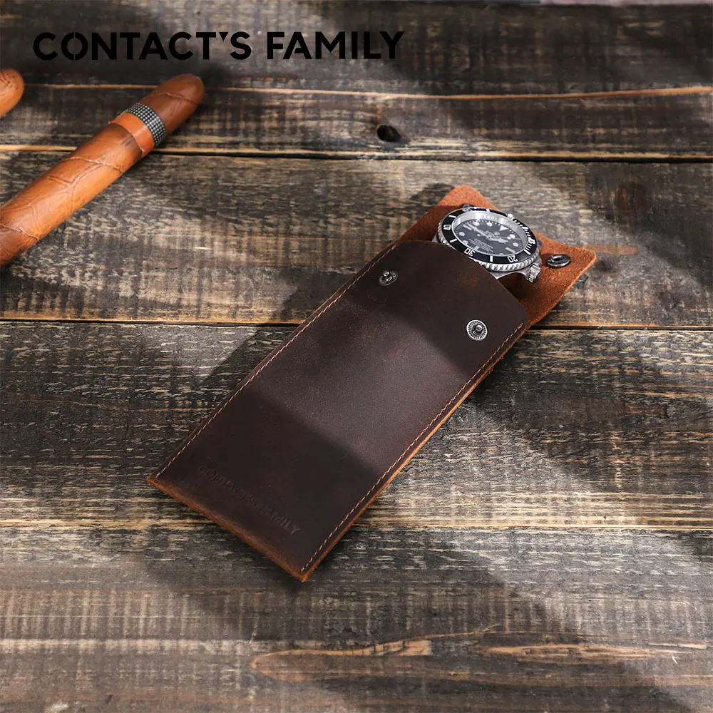 Vintage Leather Watch Organizer for Men and Women 2 Vintage Leather Watch Organizer for Men and Women - Image 2