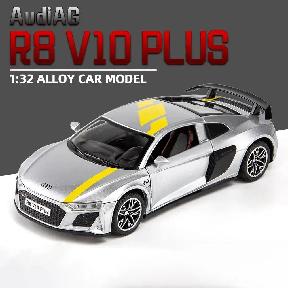 1:32 Scale Audi R8 V10 Plus Alloy Model 7 1:32 Scale Audi R8 V10 Plus Alloy Model - Image 7