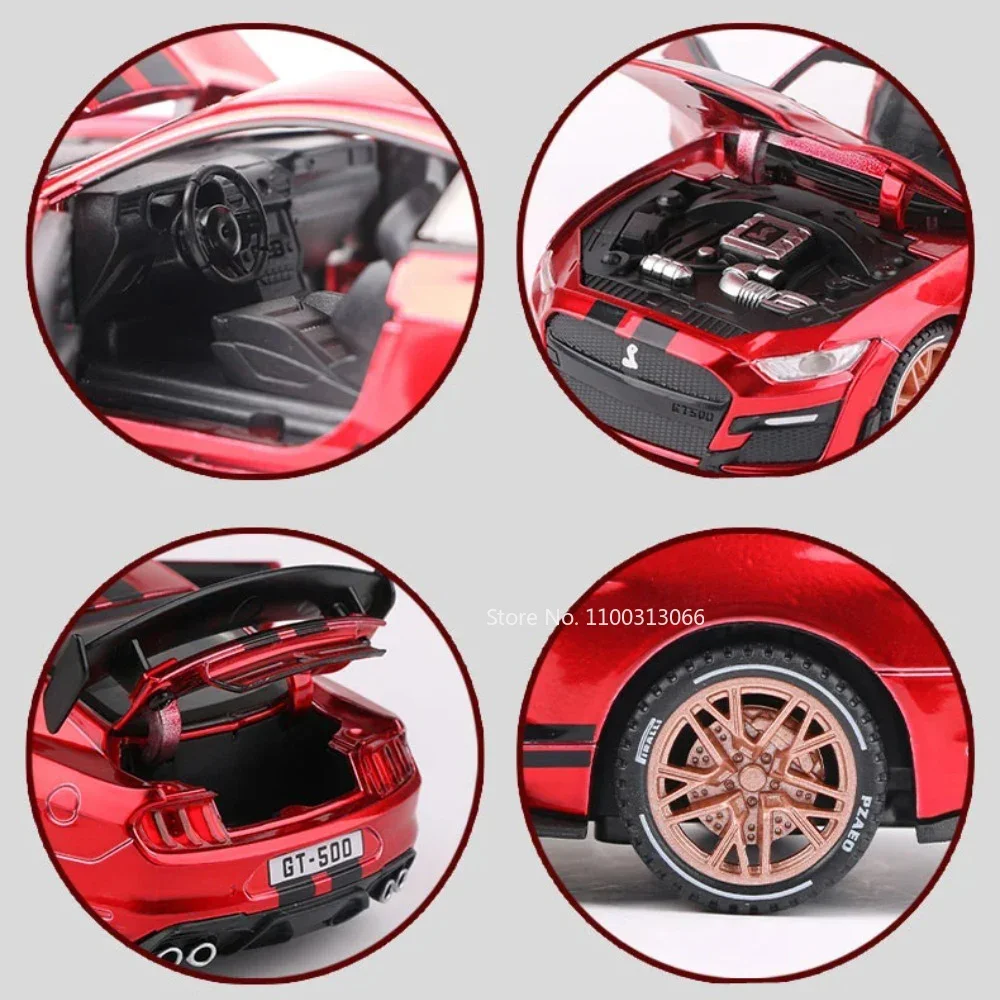 1:32 Scale Mustang Shelby GT500 Miniature Car 5 1:32 Scale Mustang Shelby GT500 Miniature Car - Image 5