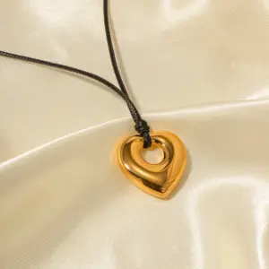Gold Stainless Steel Heart Necklace JDN2306029 12 Sc45157a27dd64118b3316a897d216c8c4