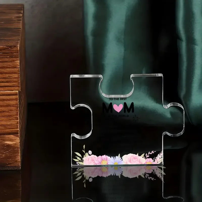 Heartfelt Acrylic Puzzle Piece for Mom 3 Heartfelt Acrylic Puzzle Piece for Mom - Image 3