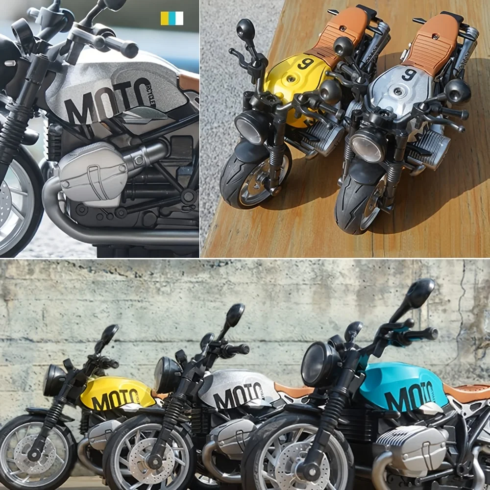 Realistic Miniature Motorcycle Collectible in Bright Colors 6 Realistic Miniature Motorcycle Collectible in Bright Colors - Image 6