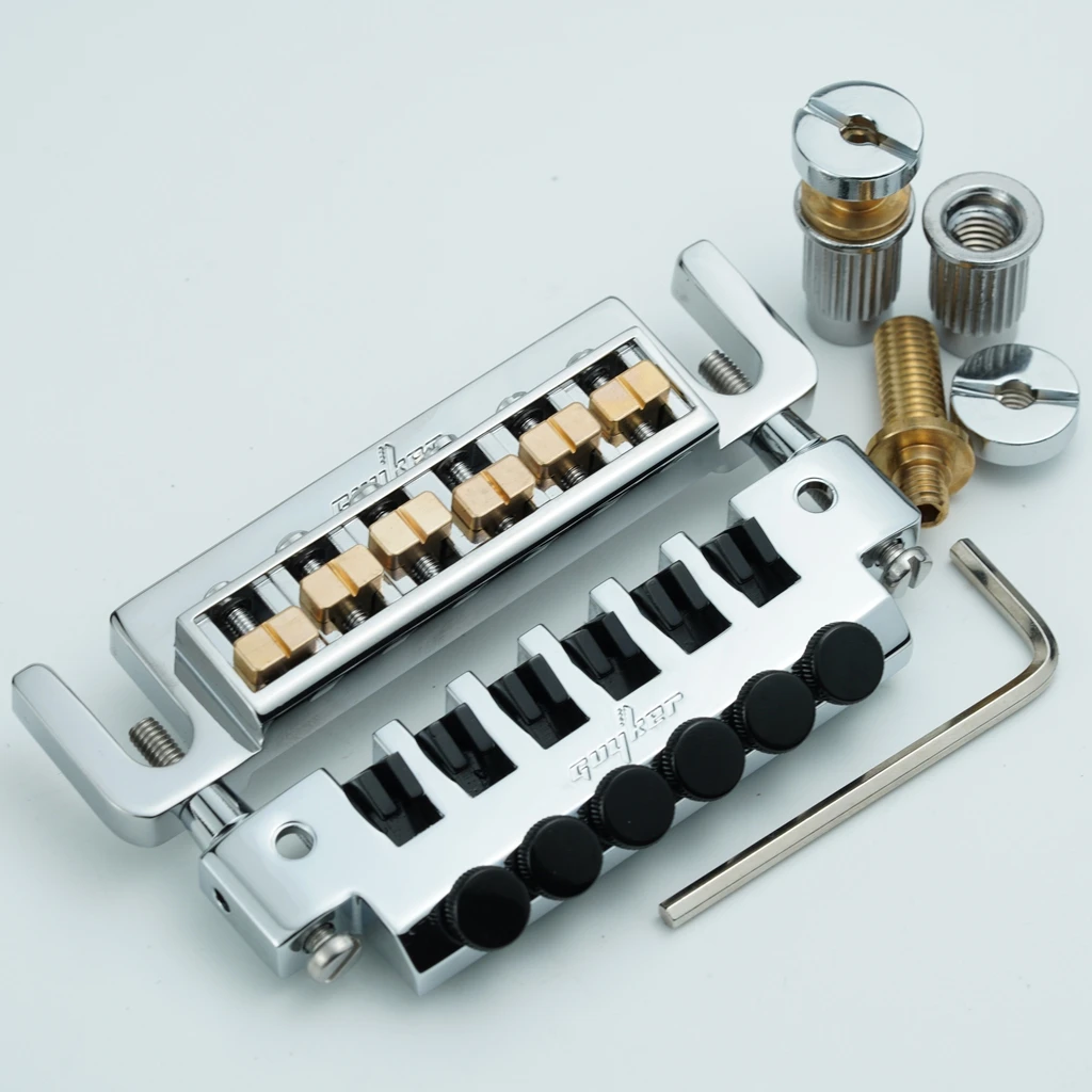 GM004 Wraparound Guitar Bridge & TP2 Tailpiece Set 2 GM004 Wraparound Guitar Bridge & TP2 Tailpiece Set - Image 2
