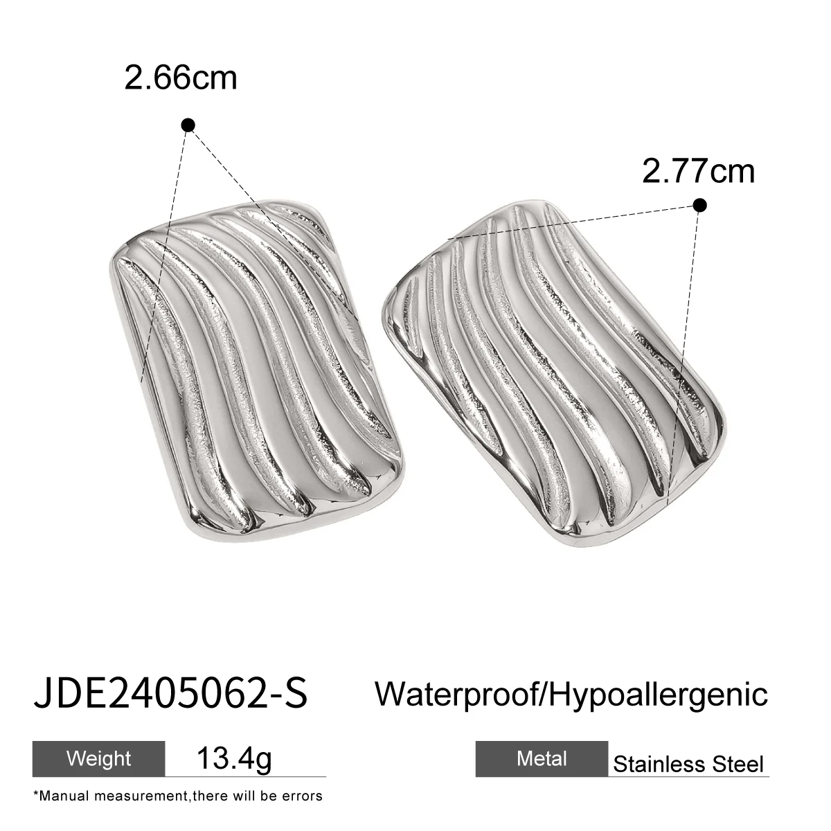 Modern Stainless Steel Geometric Earrings 9 Modern Stainless Steel Geometric Earrings - Image 9